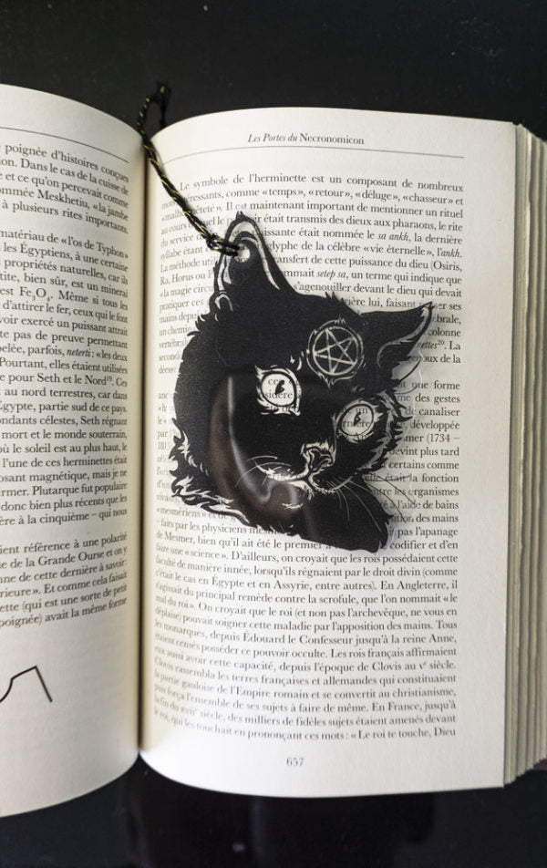 Marque Page Chat satanique