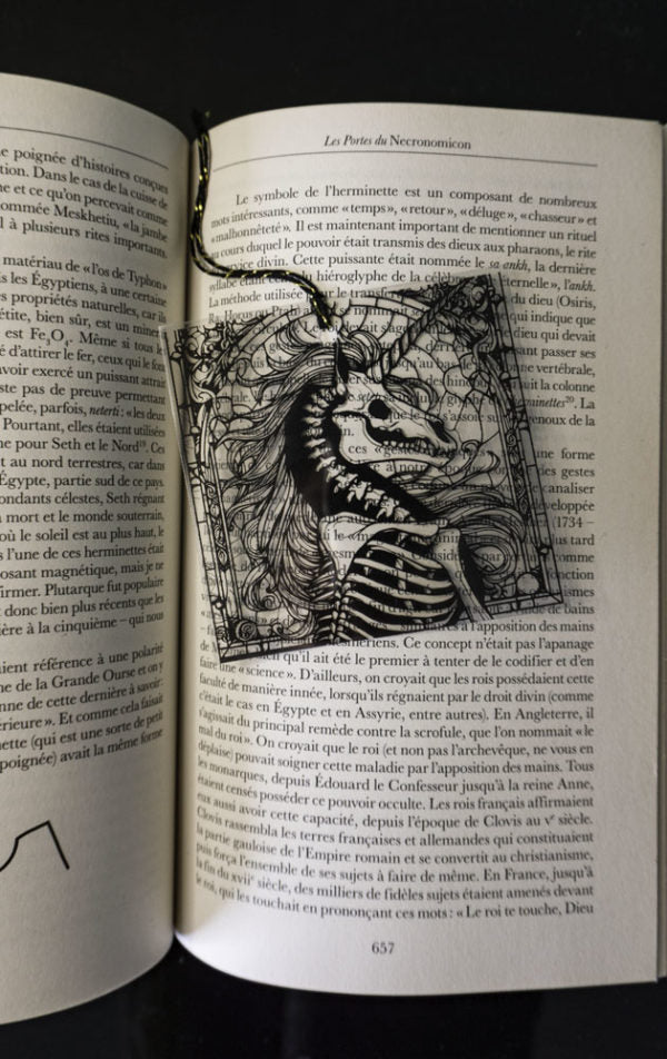 Marque Page Vitrail Licorne