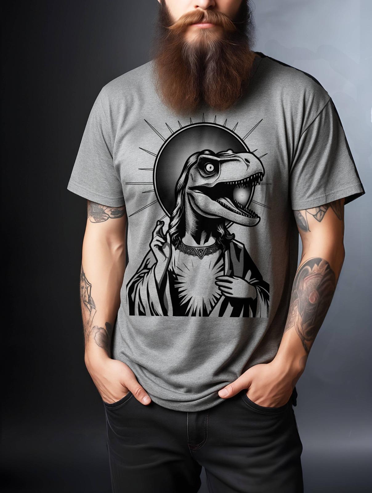T shirt raptor jésus unisexe